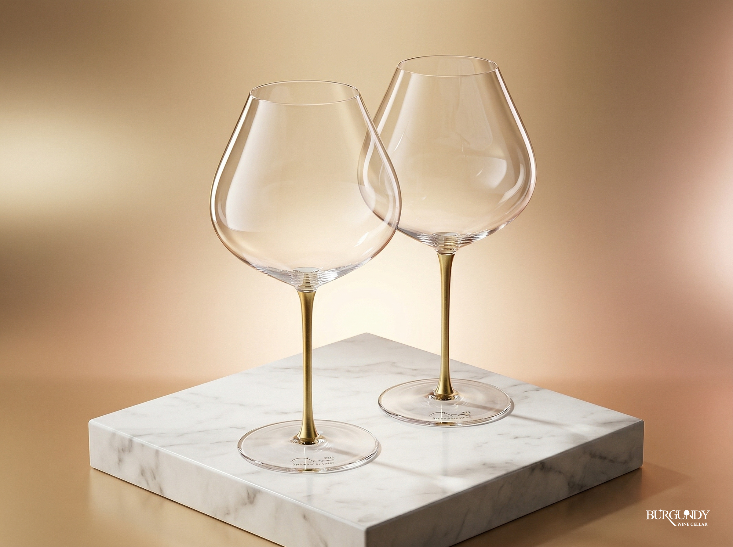 Golden Burgundy Glass